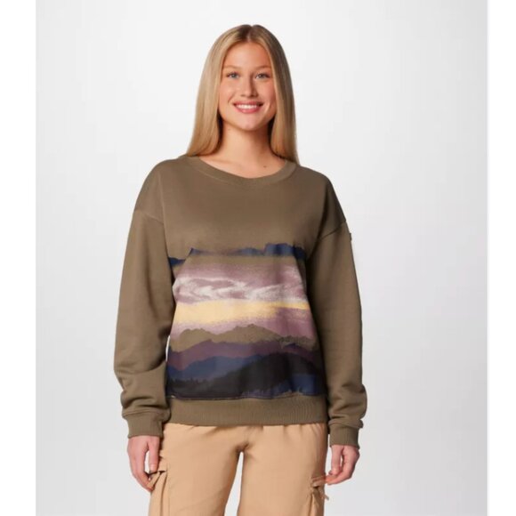 Columbia Women's Meridian Creek Crew Sweatshirt Size M - Picture 1 of 6